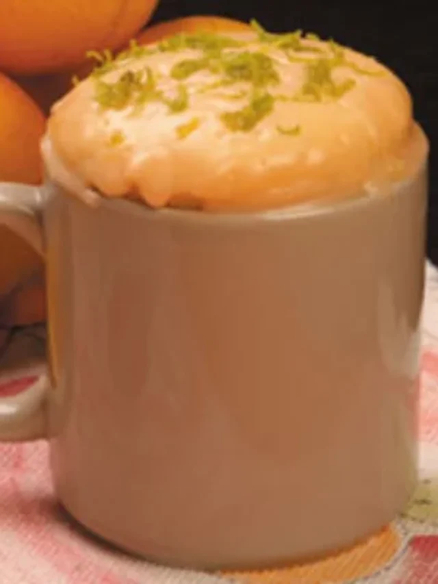 Bolo de Caneca Sabor Laranja