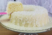 Bolo de tapioca cremoso