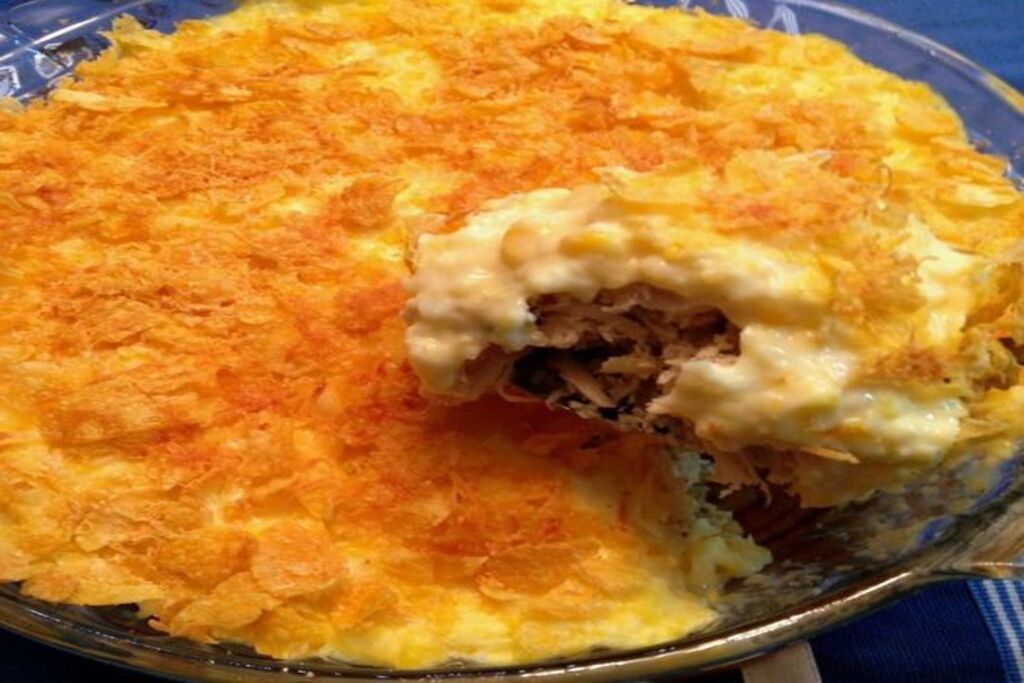 Frango gratinado com creme de milho