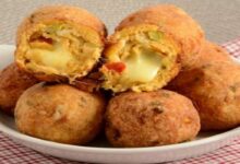 Bolinho de queijo com frango