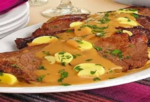 Bife com molho de cerveja