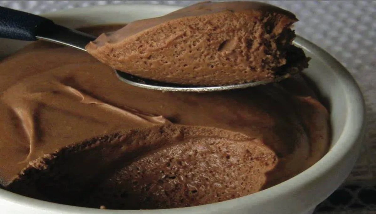 Mousse de chocolate de liquidificador