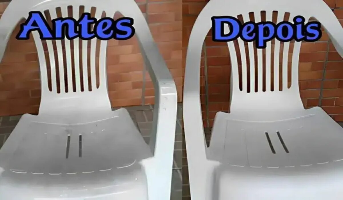 limpar cadeiras de plástico com uma misturinha magica