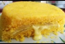 Cuscuz amarelo recheado com queijo https://receitasdepesos.com.br/