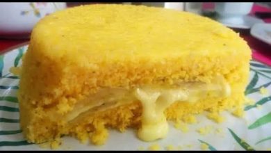 Cuscuz amarelo recheado com queijo https://receitasdepesos.com.br/