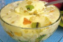 Mousse de salada de frutas receitasdepesos.com.br