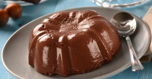 Flan de Chocolate 70% no Liquidificador