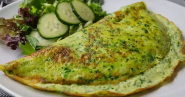 Omelete Fit de Espinafre