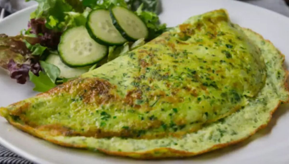 Omelete Fit de Espinafre