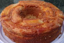 Bolo de Banana Caramelizada