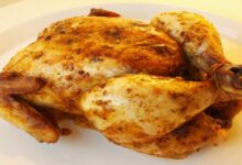 Frango assado inteiro na airfryer