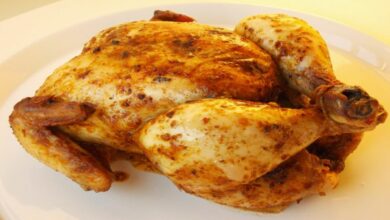 Frango assado inteiro na airfryer