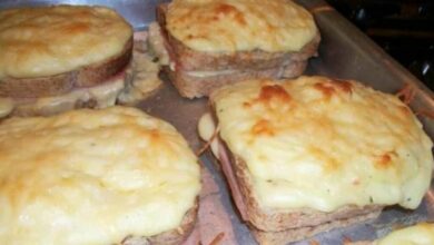 Lanche de Pão de Forma no Forno